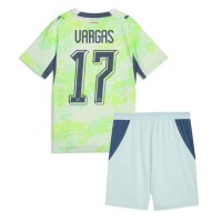 Stroje piłkarskie Szwajcaria Ruben Vargas #17 Koszulka Wyjazdowej dla dzieci MŚ 2026 Krótki Rękaw (+ szorty)